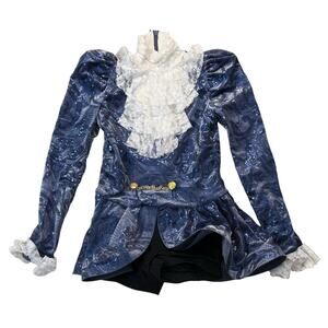 Weissman Blue Sequin Lace Victorian Dance Costume MC Halloween Outfit